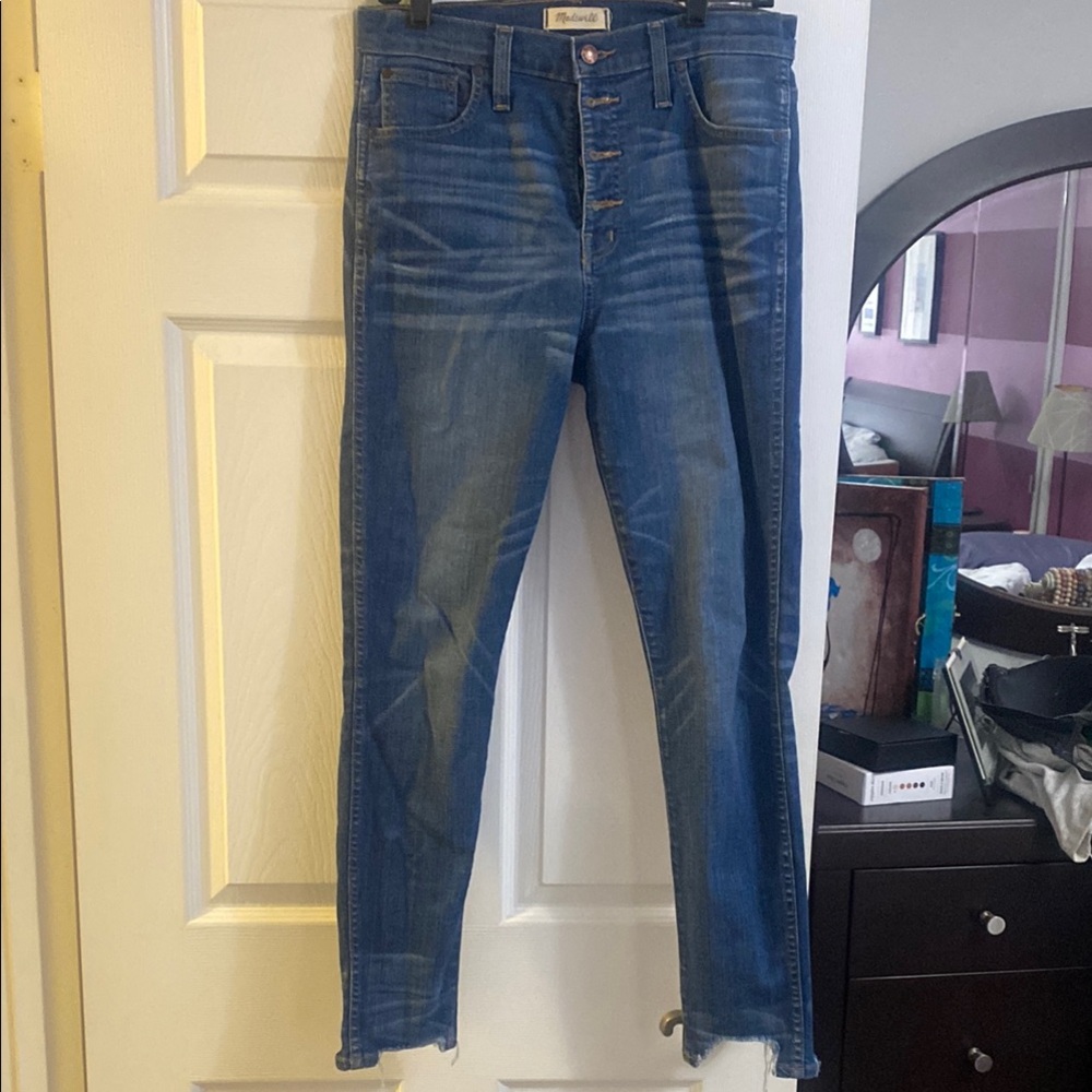 Madewell Blue High Rise Jeans with Stretch